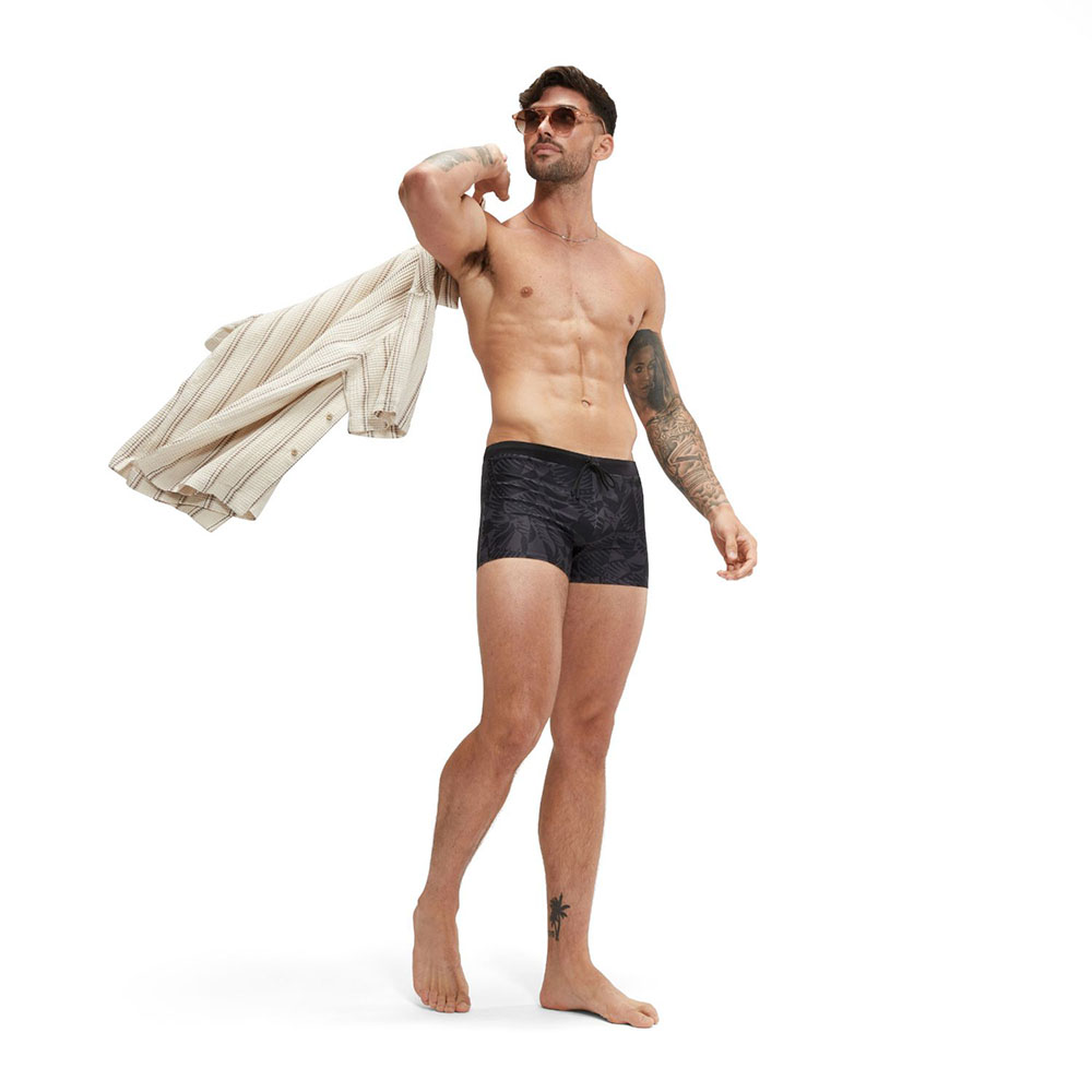 Плавки SPEEDO Valmilton Alov asht, 8-00303115749, р.32 (рос.48), нейлон, эластан, черно-серый