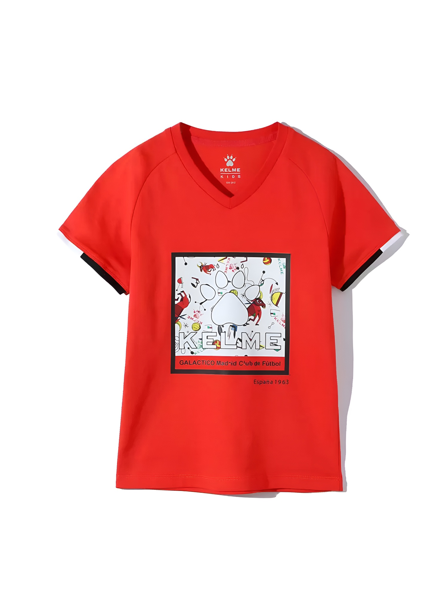 Детская футболка KELME Boys Short Sleeve T-Shirt Red