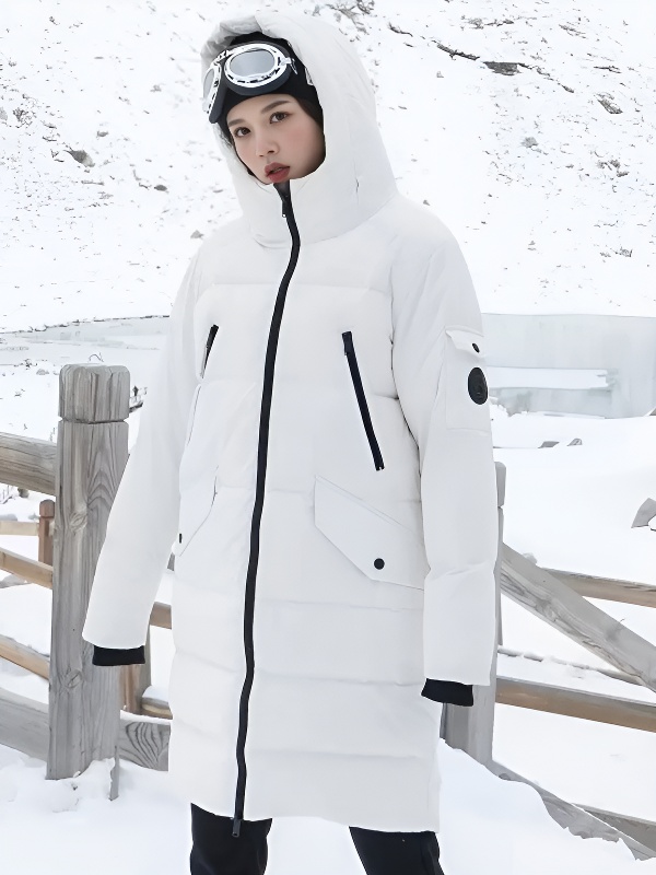 Пуховик KELME Women's Long Down Jacket White