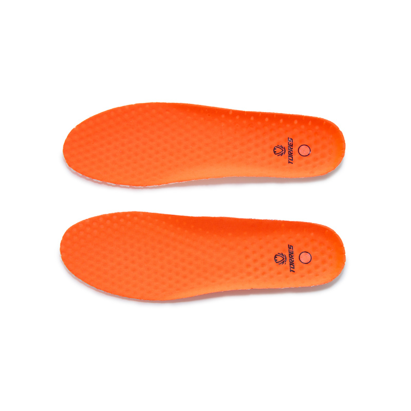 Стельки для обуви TORRES, TI59245-45, р.45, толщина 4-7мм, ЭВА,текстиль, оранжевый