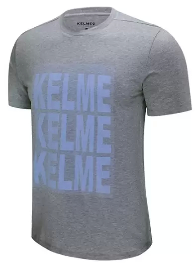 Футболка KELME Men's Short Sleeve T-Shirt Grey