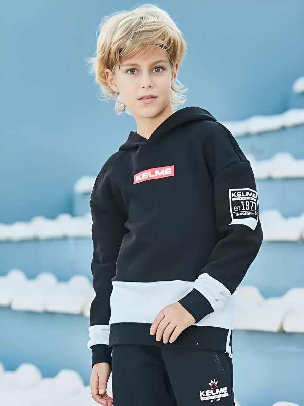Детское худи KELME Boy's Hooded Sweatshirt Black