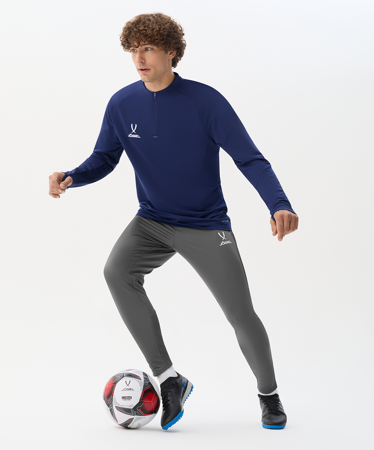 Мяч футбольный JOGEL League Evolution Pro №5, белый, размер 5