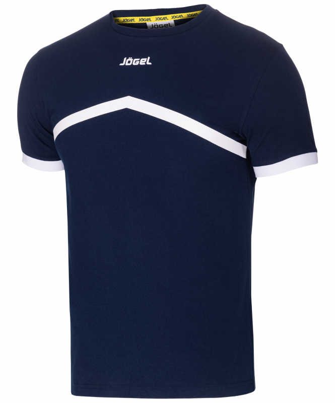 Футболка тренировочная JCT-1040-091, хлопок, темно-синий/белый, детский, размер XS
