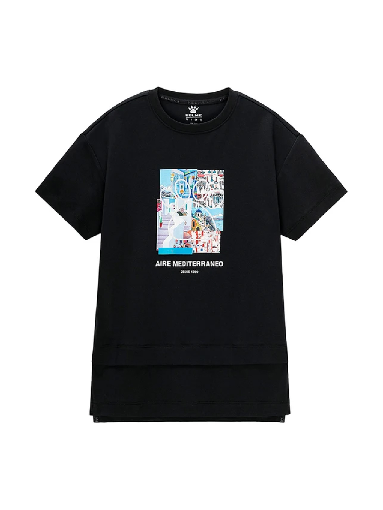 Футболка KELME Short Sleeve T-Shirt Kid Black