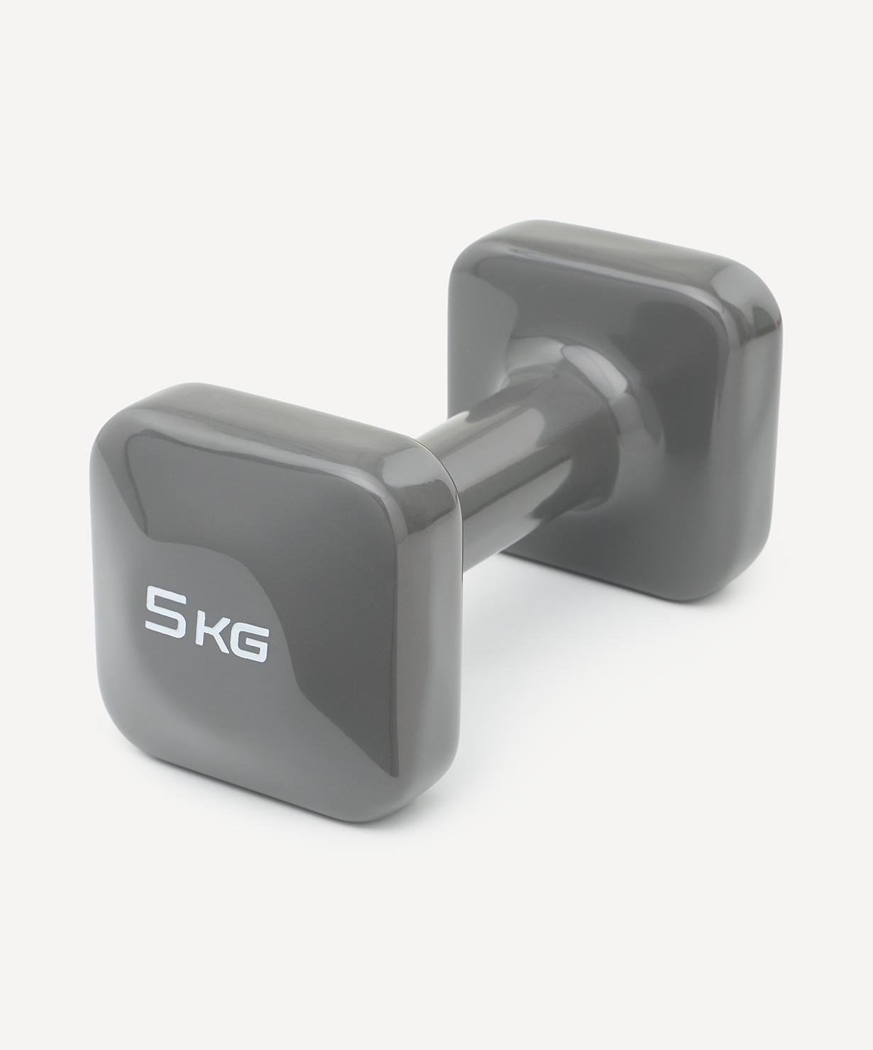 Гантель виниловая STARFIT DB-106 5 кг, квадратный, антрацитовый