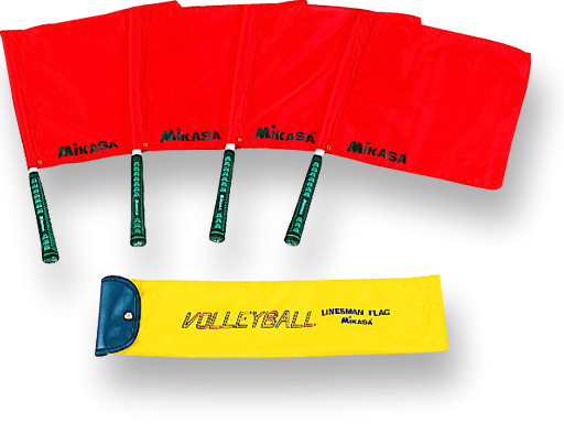 Флаги судейские для волейбола MIKASA BA-17, комплект из 4 шт. в чехле