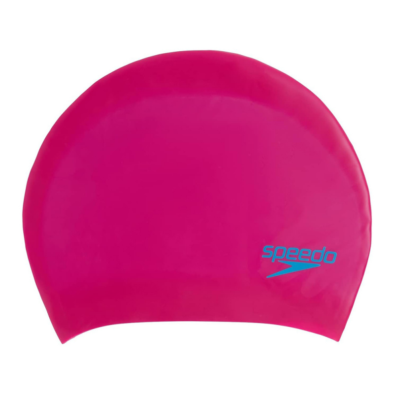Шапочка для плав. дет. SPEEDO Long Hair Pace Cap Jr, 8-12809F953, ФУКСИЯ, силикон