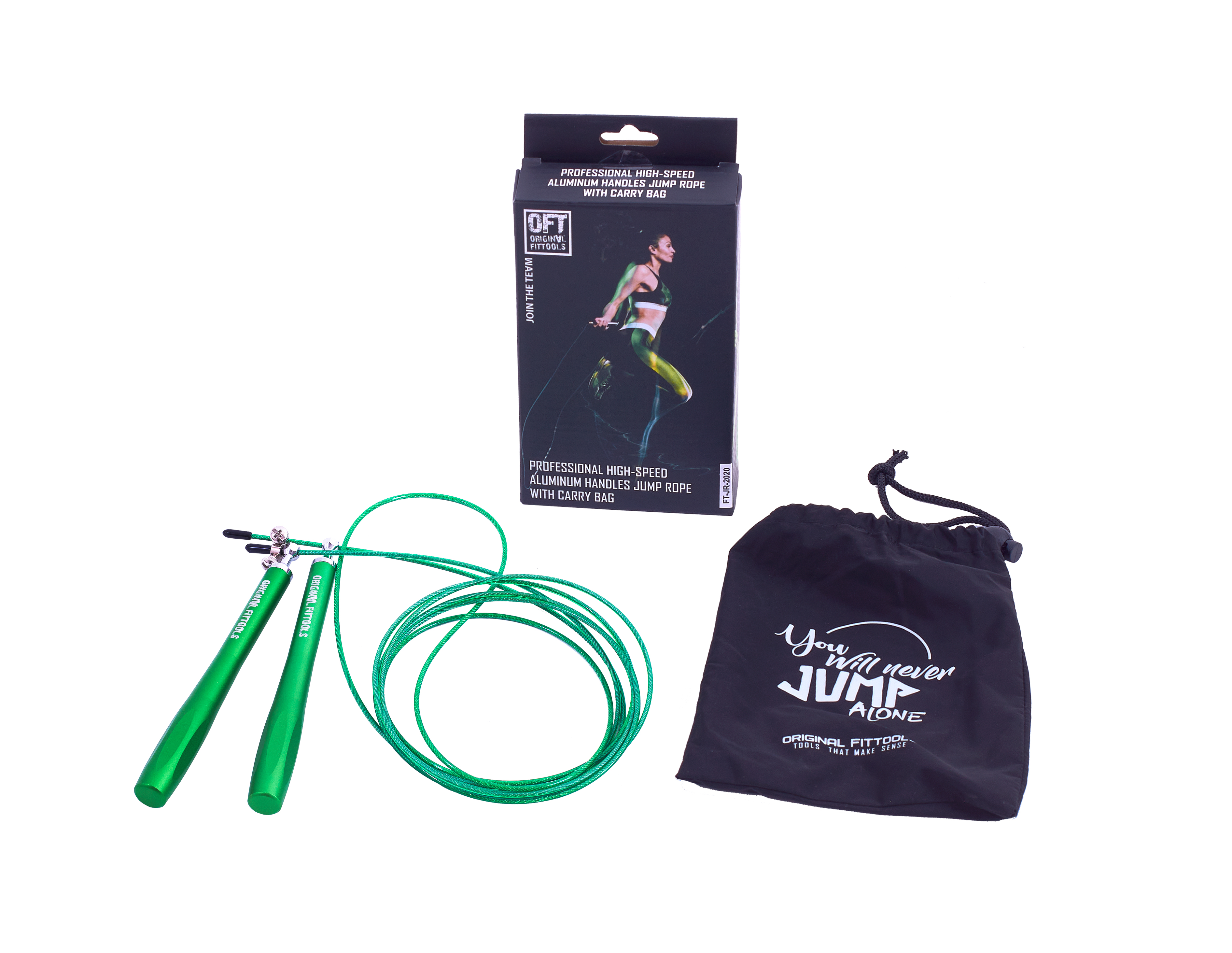 Скакалка тренировочная профессиональная с алюминиевыми рукоятками