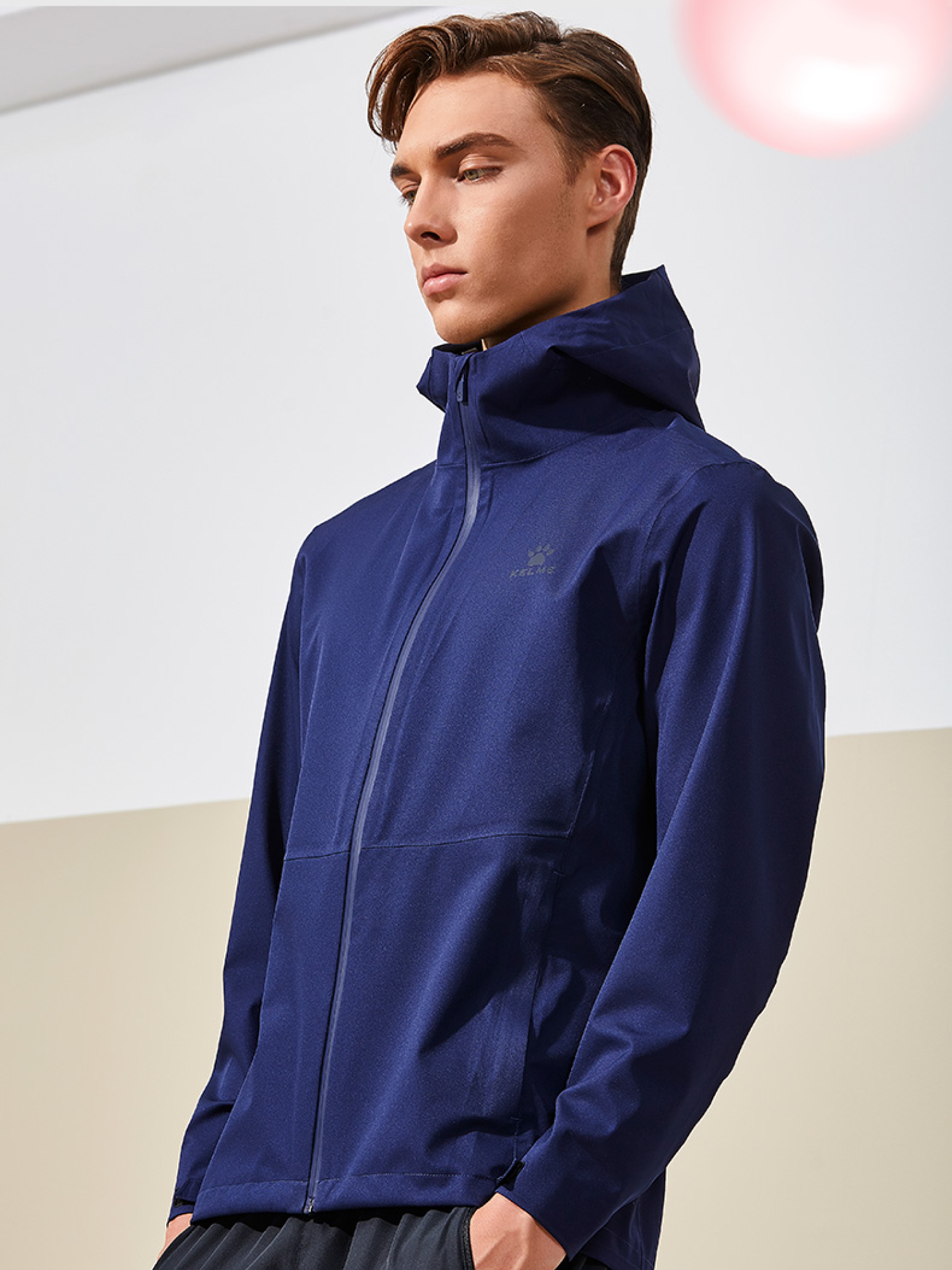 Ветровка KELME Woven Hooded Jacket Dark Blue
