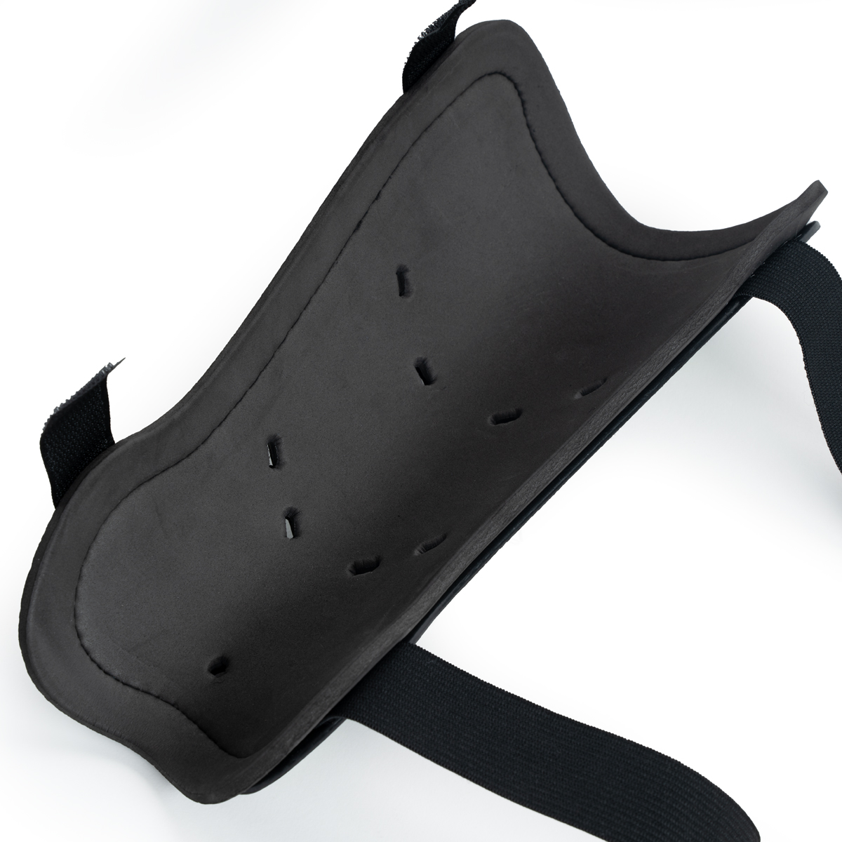 Щитки футбольные TORRES Training , FS2306S, р. S, без голеностопа, две заст. на лип, черно-салатовый