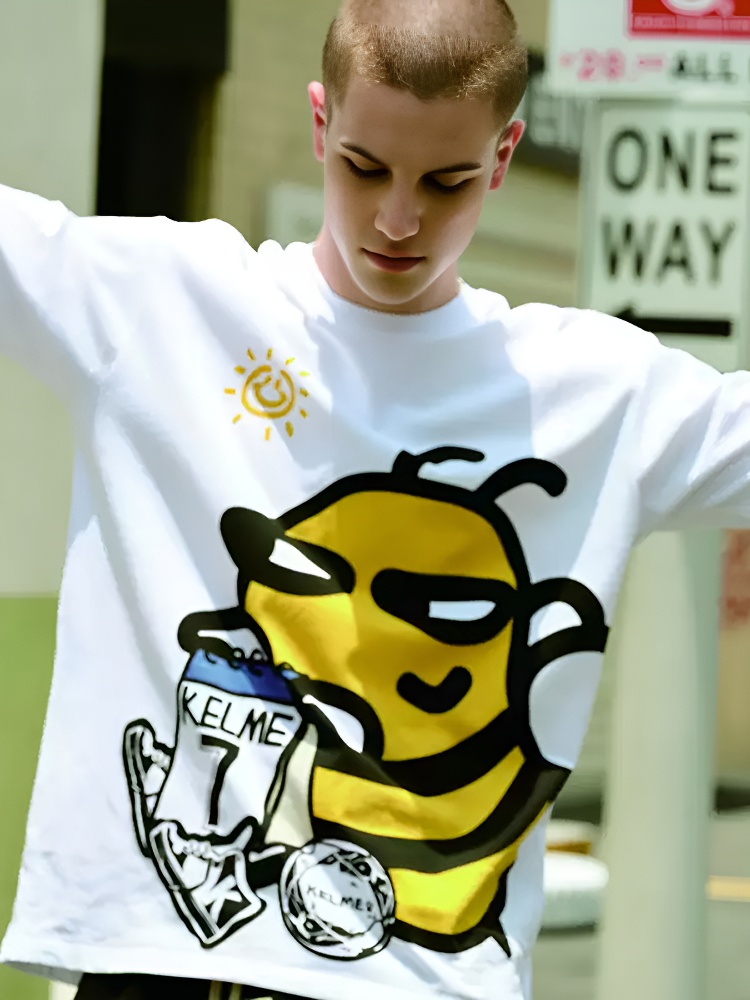Детская футболка KELME Short-Sleeved T-Shirt Kid White
