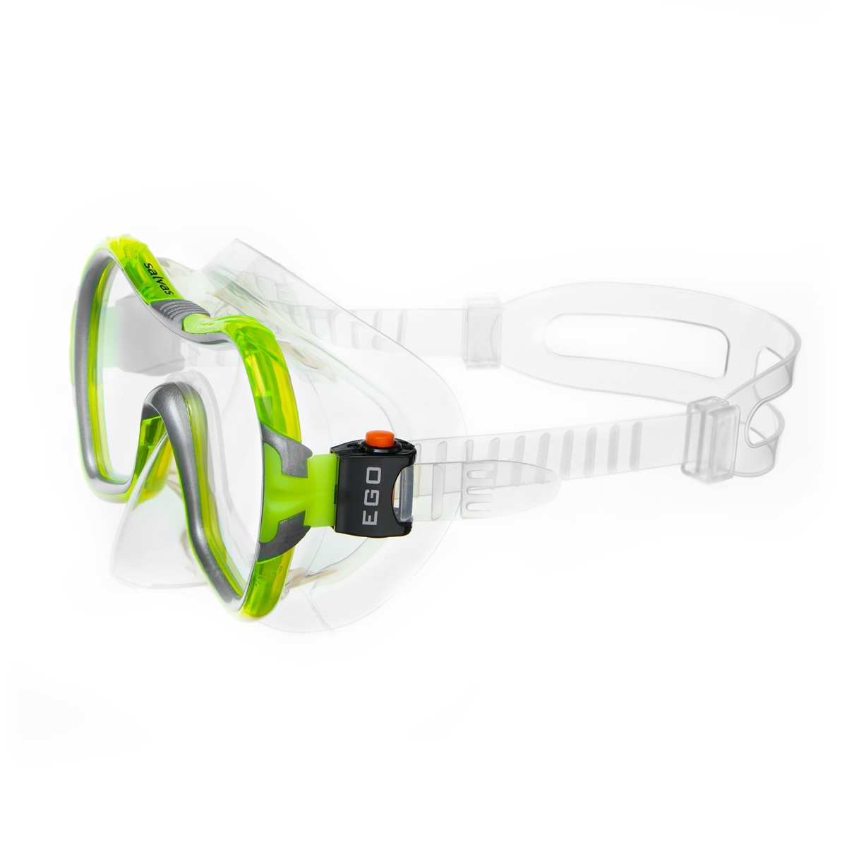 Маска для плав. Salvas Viva Sr Mask, CA535S1GYSTH,закален.стекло, силикон, р.Senior, желтый