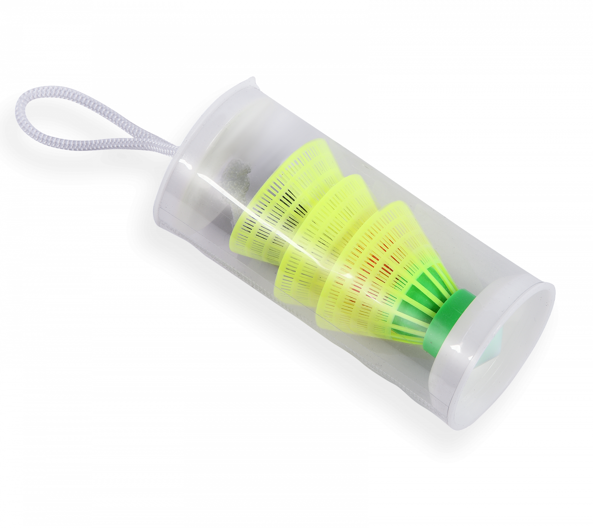 Набор для спидминтона KRAFLA S-SP500 с ракетками (2шт) и воланами (3шт) в чехле