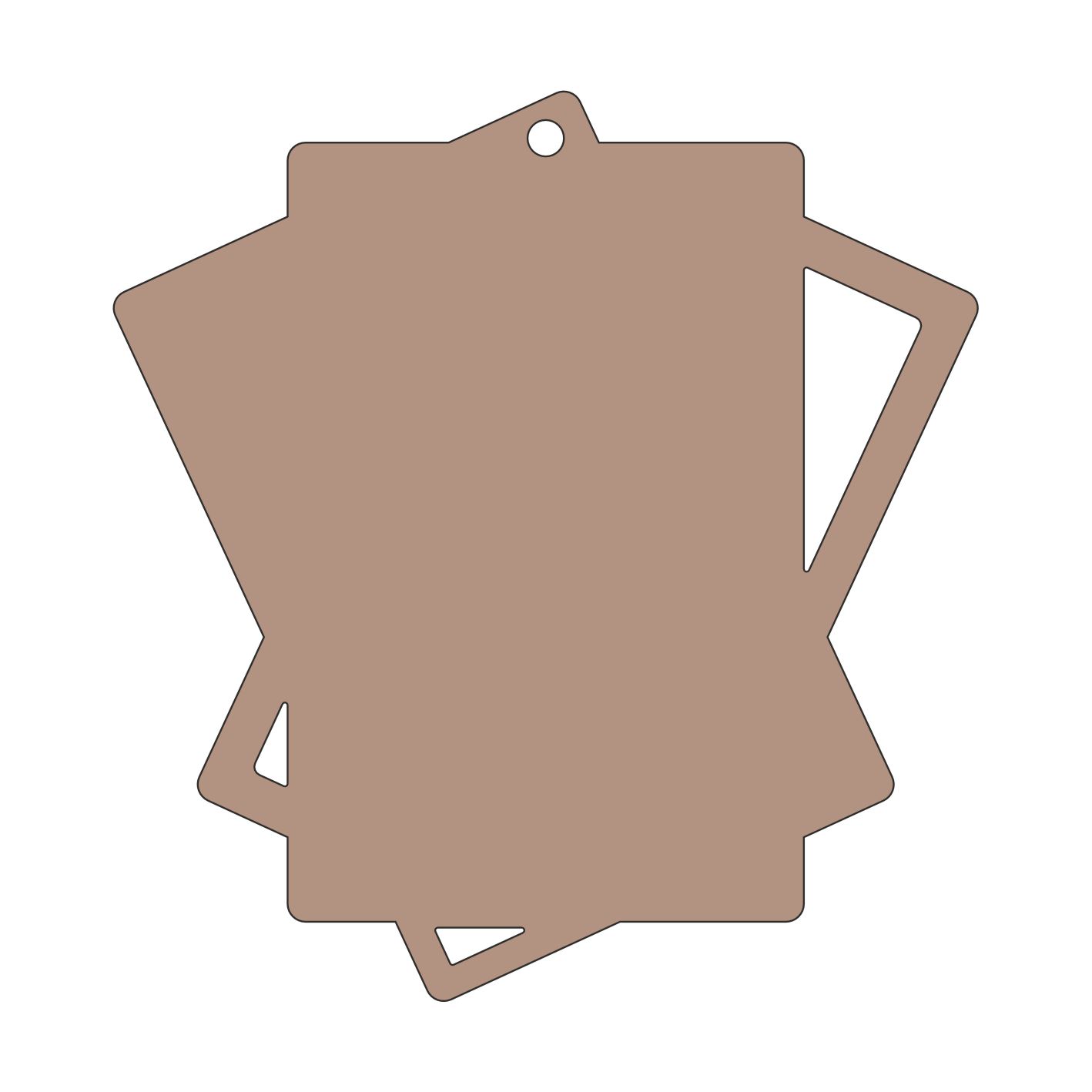 Заготовка медали MZP 842-95/BM под сублимацию (95x100мм, s-2 мм)