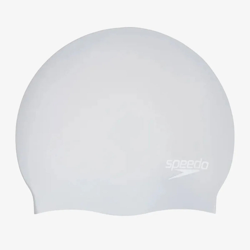Шапочка для плав. SPEEDO Long Hair Cap, 8-0616817273, СВЕТЛО-СЕРЕБРИСТЫЙ, силикон