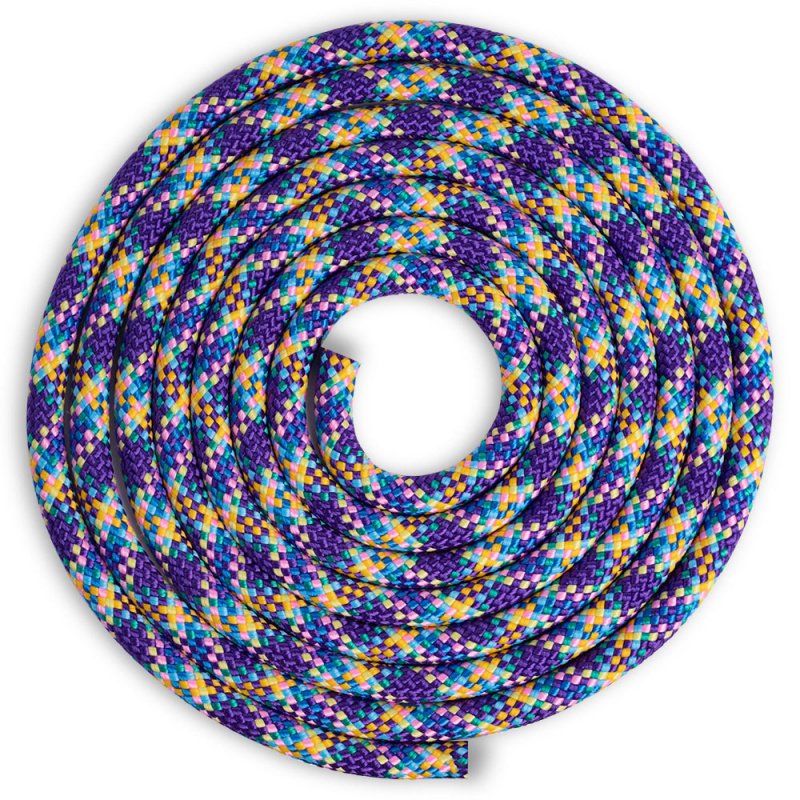 Скакалка гимнастическая INDIGO, SM-360-MLT4, утяжеленная, 180г, длина 3м, шнур, мультиколор