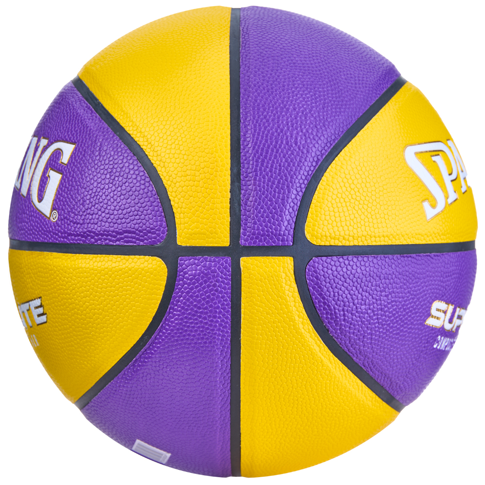 СЦ*Мяч баск. SPALDING Super Flite 76930z, р.7, синт. кожа (композит), желто-фиолетовый