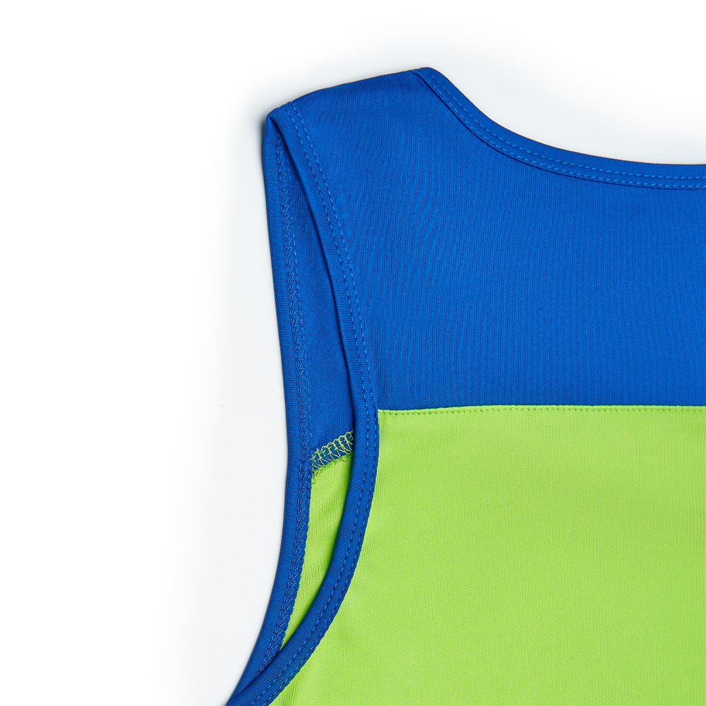 СЦ*Майка для пляж. вол. муж. MIKASA MT5041-038-3XL, р.3XL, 100% полиэстер, салатово-голубой