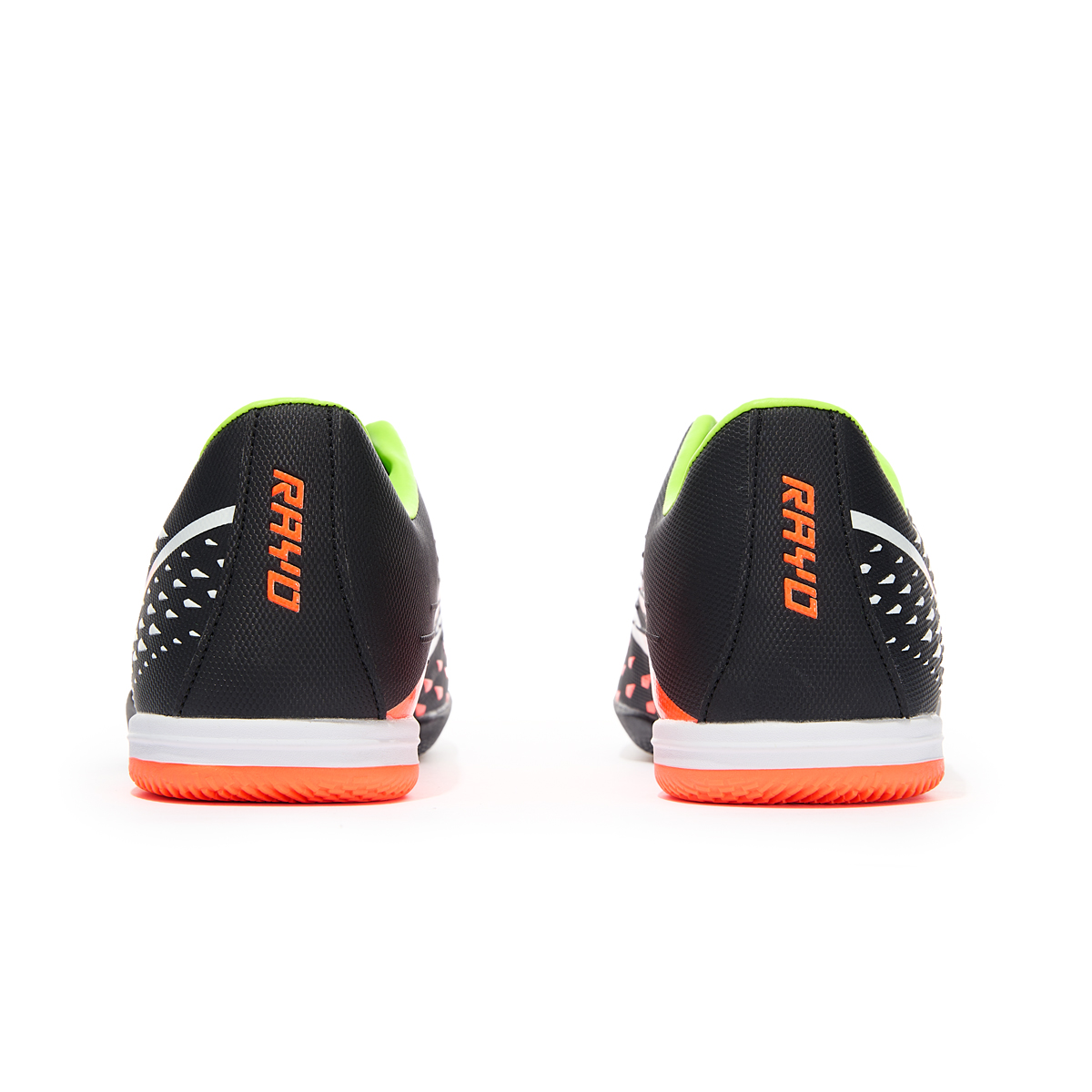 Бутсы зальные TORRES RAYO-J подростковые, TS134234-124-35, р.35, резина,ПУ,текстиль, чёрно-оранжевый