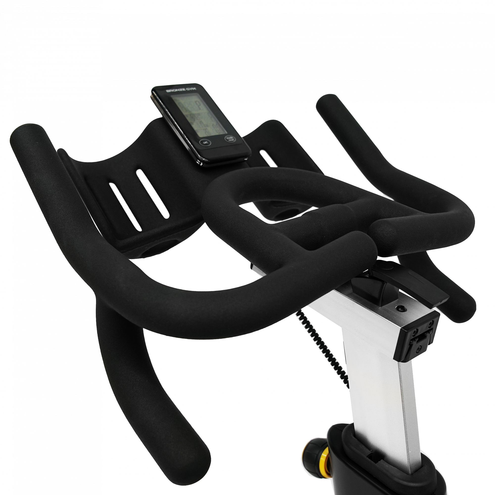 Спин-байк с консолью профессиональный BRONZE GYM PROSPIN