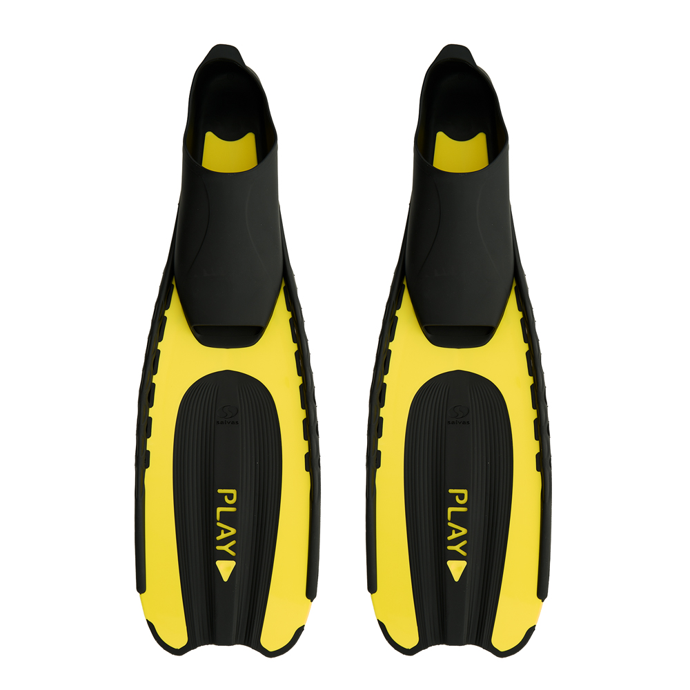 Ласты для плав. Salvas Play Fin, BA12836GGSTS,TPR и Technoflex, р.36-37, жёлтый