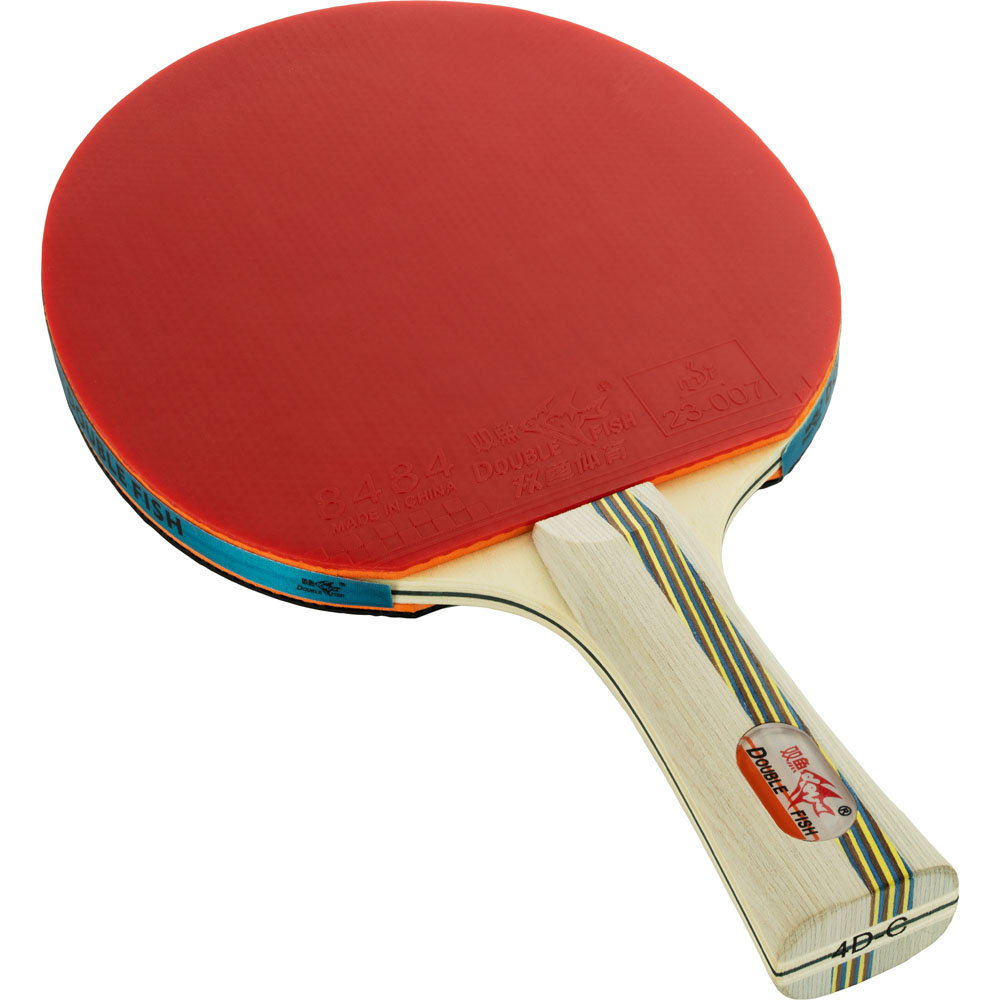 Ракетка для н/т DOUBLE FISH 4D-C, для любителей, накладка 2 мм, конич. ручка + чехол