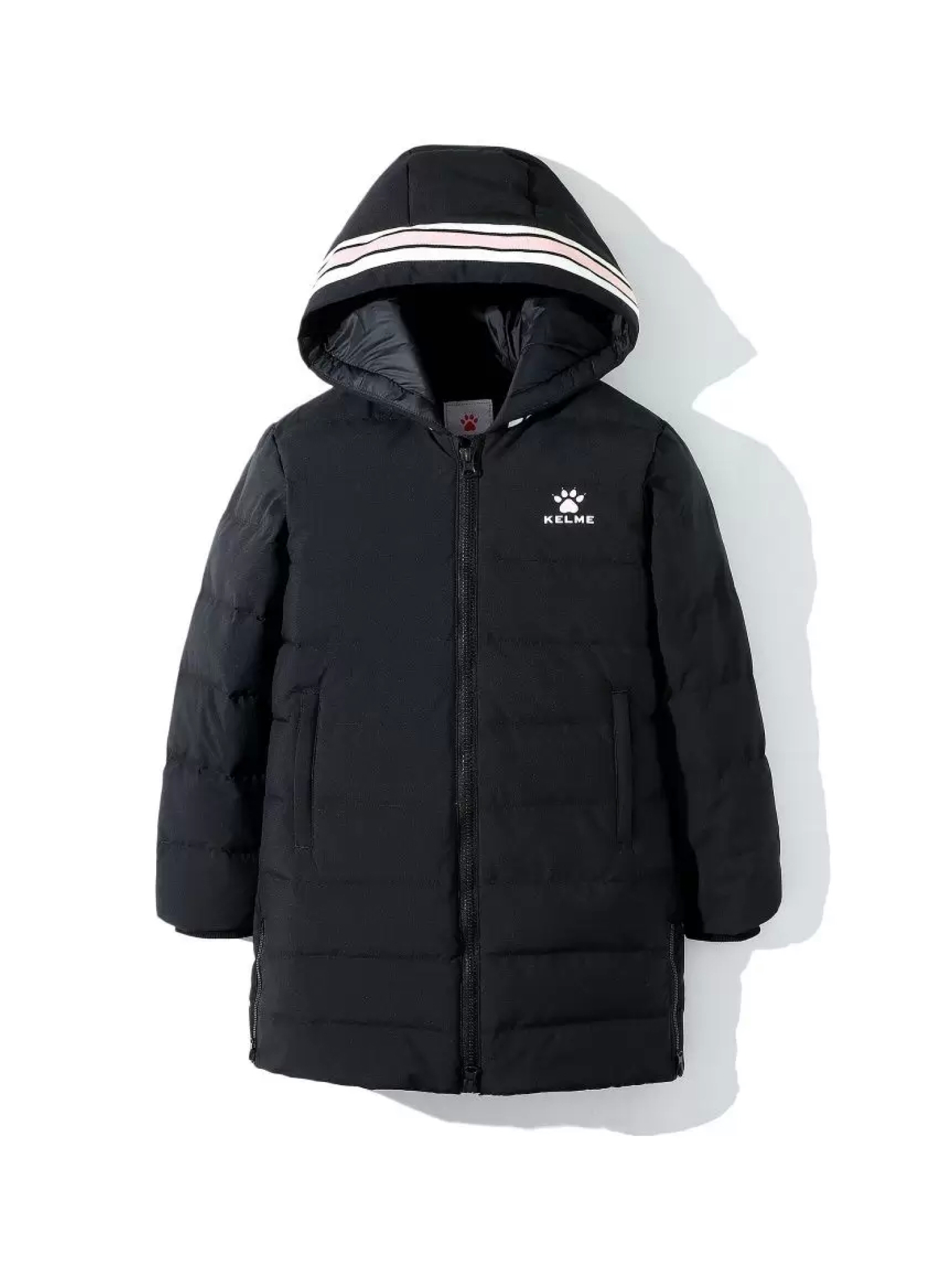 Детский пуховик KELME Girl's Mid-Length Down Jacket Black