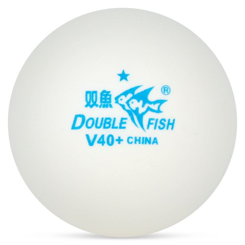 Мяч для наст. тенниса  DOUBLE FISH No-Star Ball, арт.V40+, диам. V40+мм.100 шт,белый