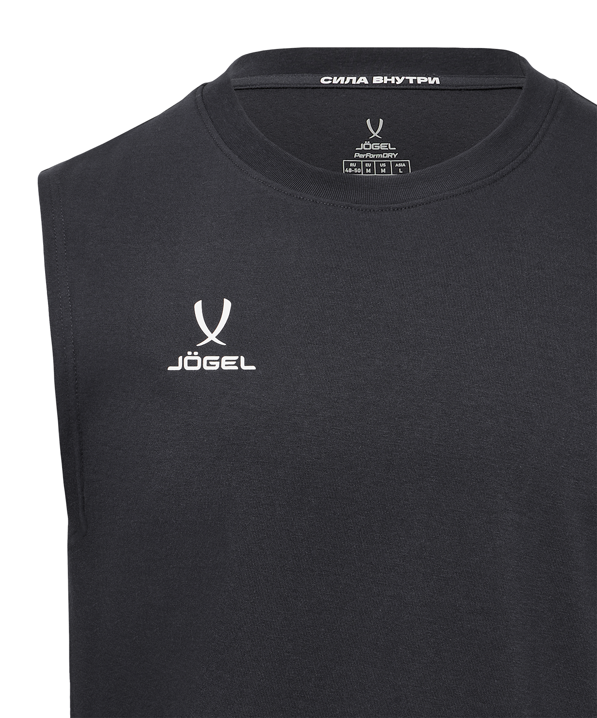 Майка тренировочная JOGEL DIVISION PerFormDRY Training CVC 98, темно-серый, размер L