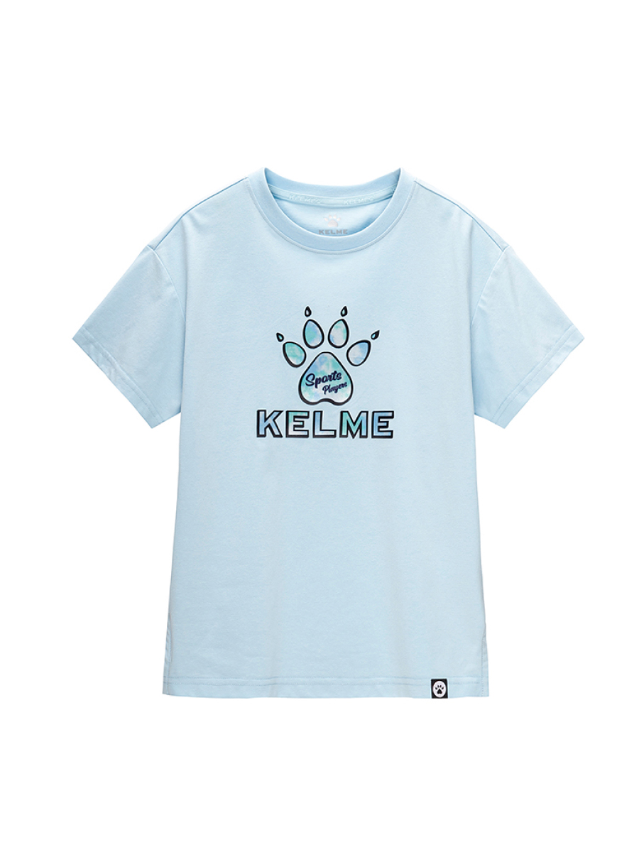 Детская футболка KELME Short Sleeve T-Shirt Kid Light Blue