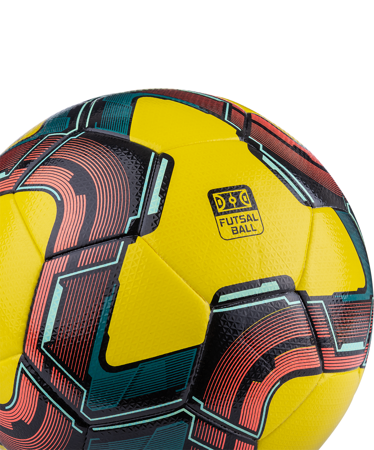 Мяч футзальный JOGEL Inspire №4, желтый/черный/красный, размер 4
