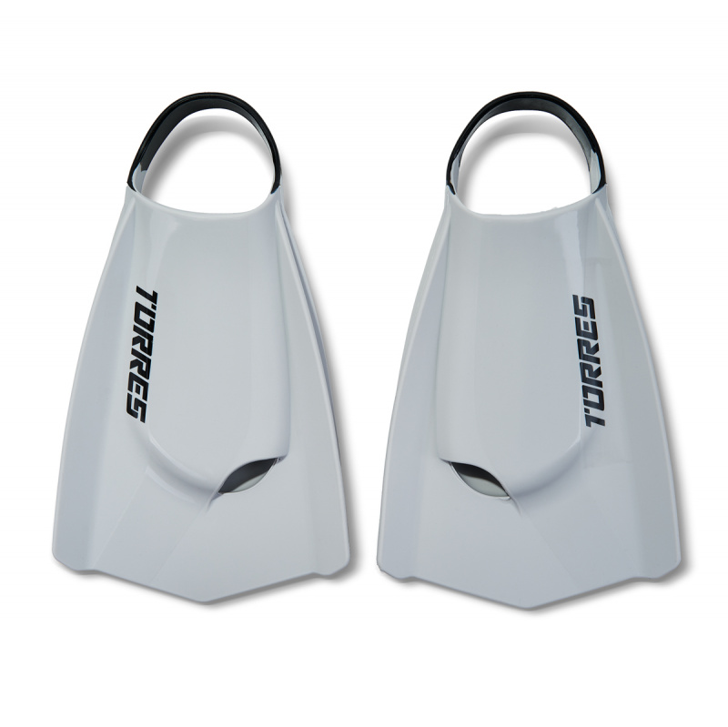 Ласты для бассейна профессиональные TORRES F03, SWF032404GR, р.EU 44-45 (XL), серо-черный