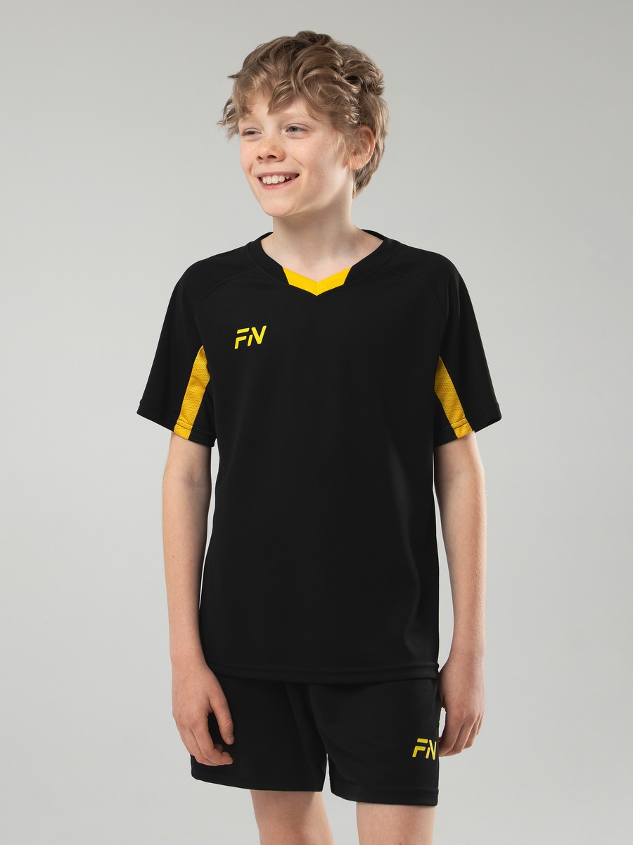 Детская футбольная форма FN Fame Kid (Black/Yellow)