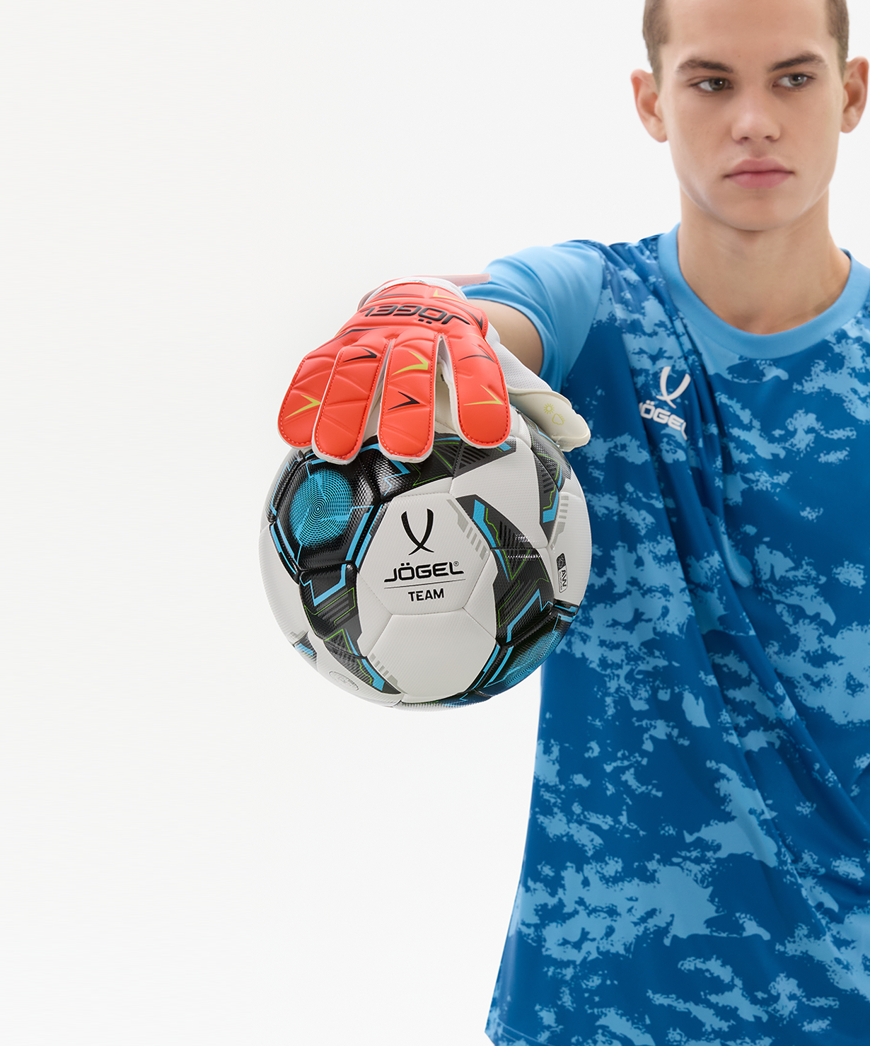 Мяч футбольный JOGEL Team №5, белый, размер 5