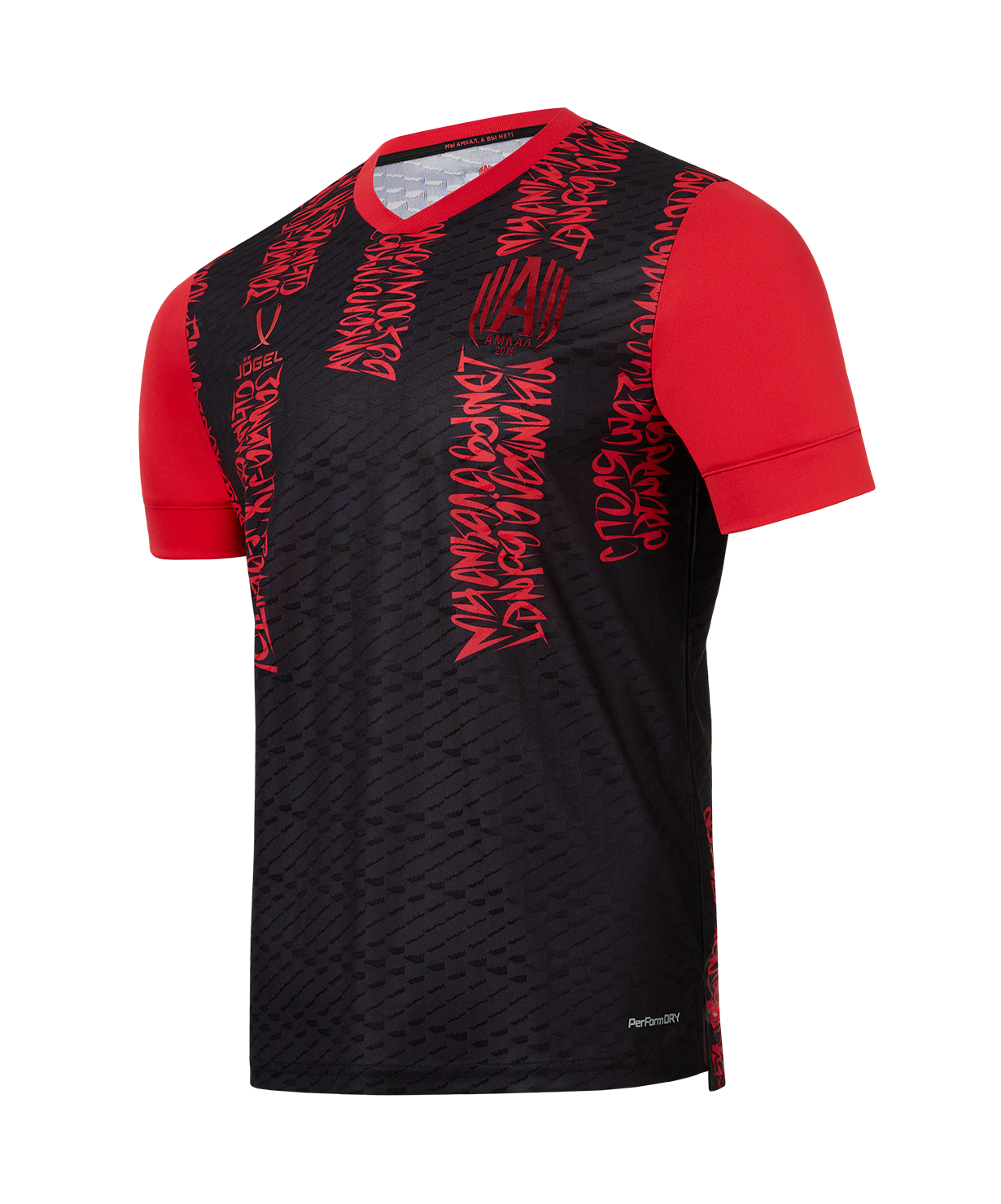 Футболка игровая JOGEL AMKAL PerFormDRY Jersey, черный/красный