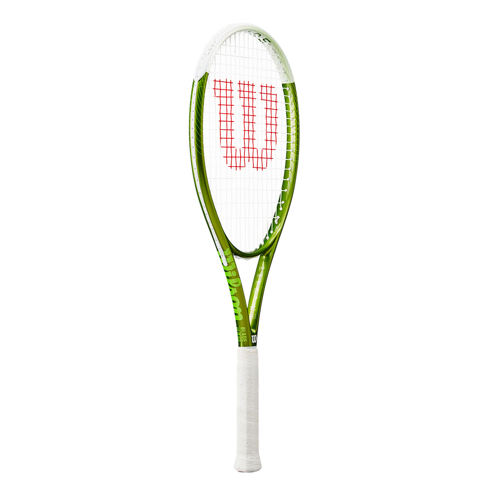 Ракетка б/т Wilson Blade Feel Team 103, WR117710U1, для любителей, алюминий, со струнами, бело-зел