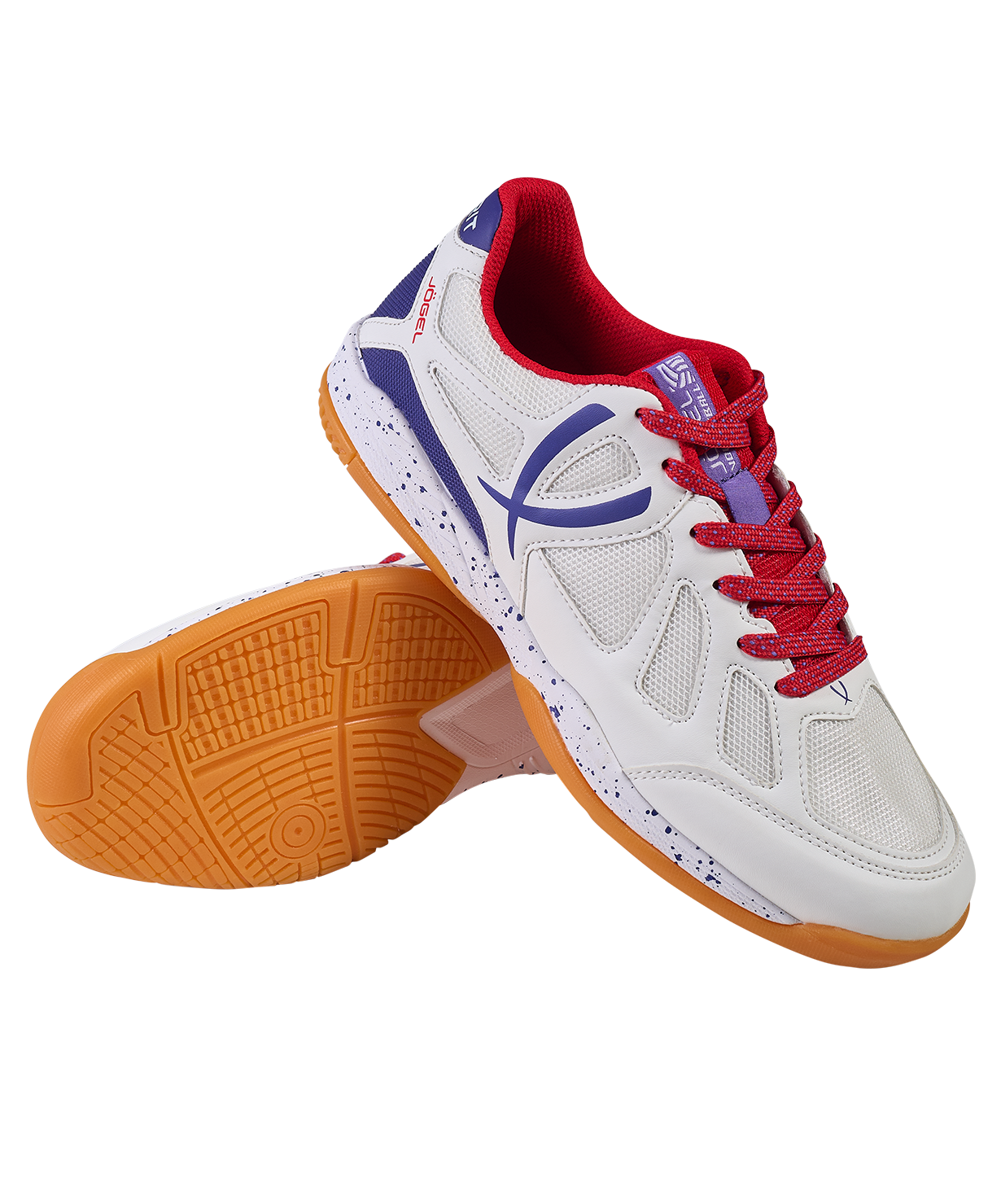 БЕЗ УПАКОВКИ Кроссовки волейбольные JOGEL SPIRIT, White/red