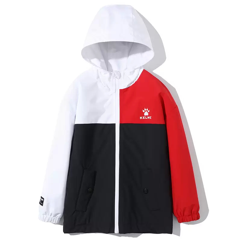 Детская ветровка KELME Boy's Woven Trench Coat (Black/White)