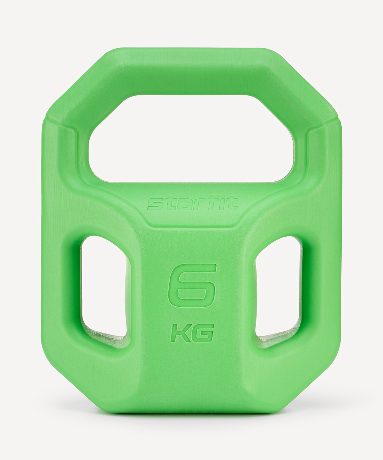 Гиря пластиковая STARFIT DB-505, 6 кг, зеленый