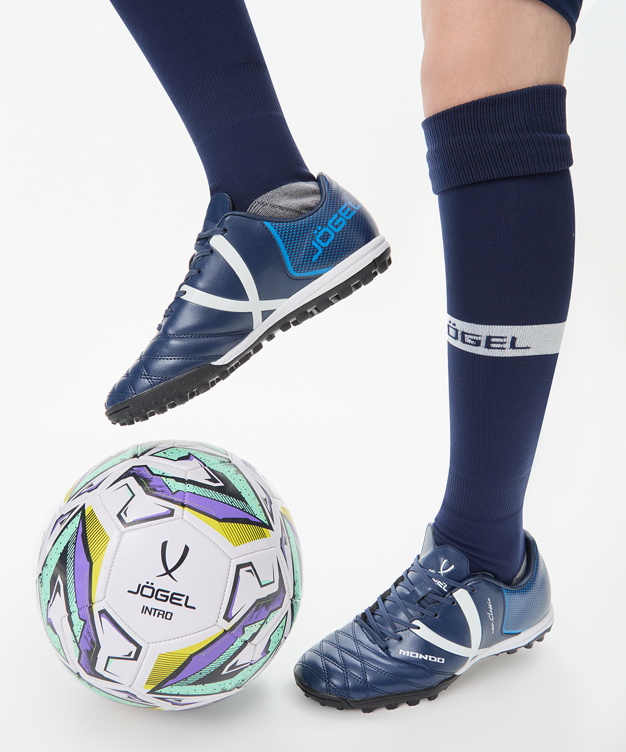 Мяч футбольный JOGEL Intro №4, белый, размер 4