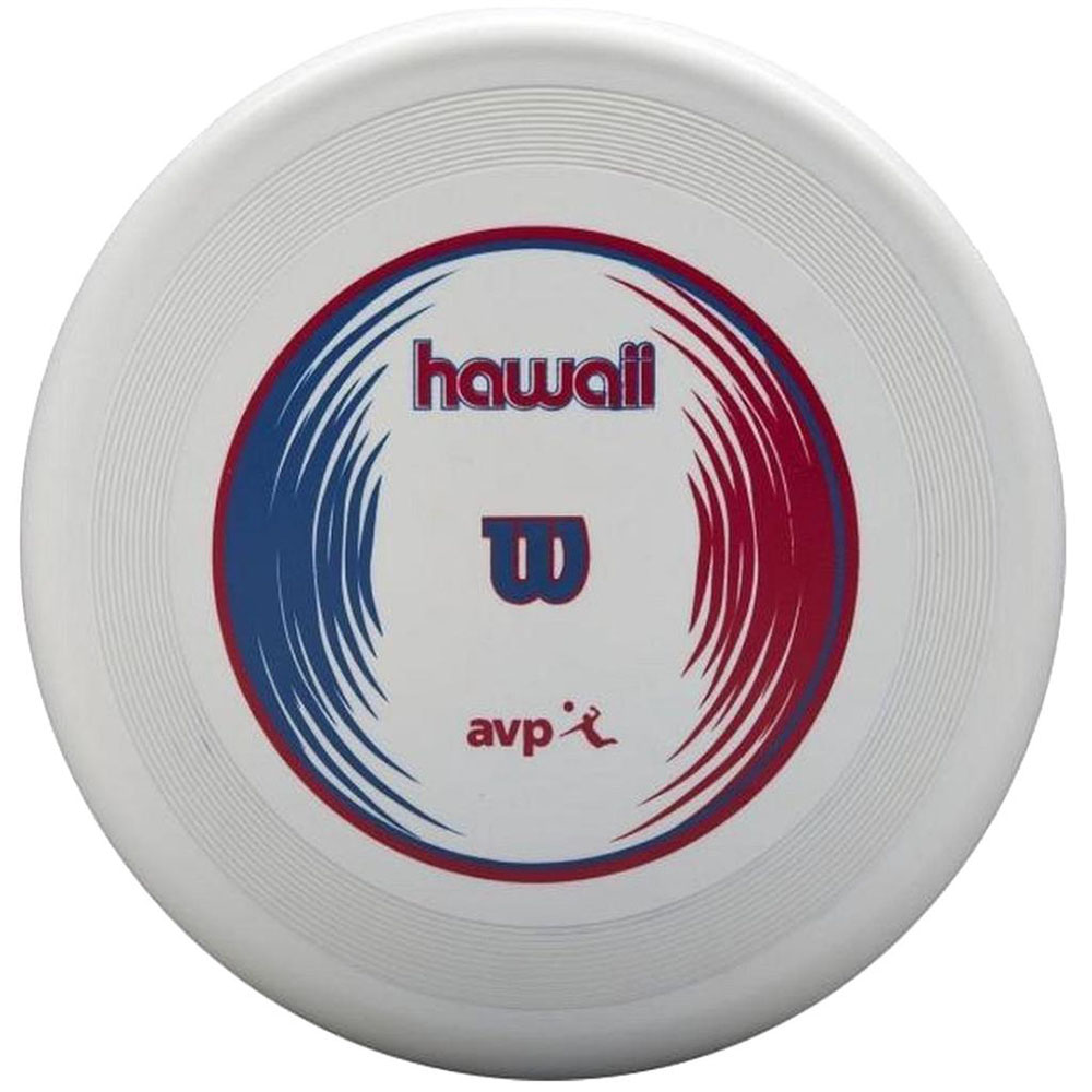 Набор WILSON Hawaii AVP, WTH80219KIT, мяч вол. + фрисби, размер 5, синт.кожа PVC, маш.сш., бело-крас