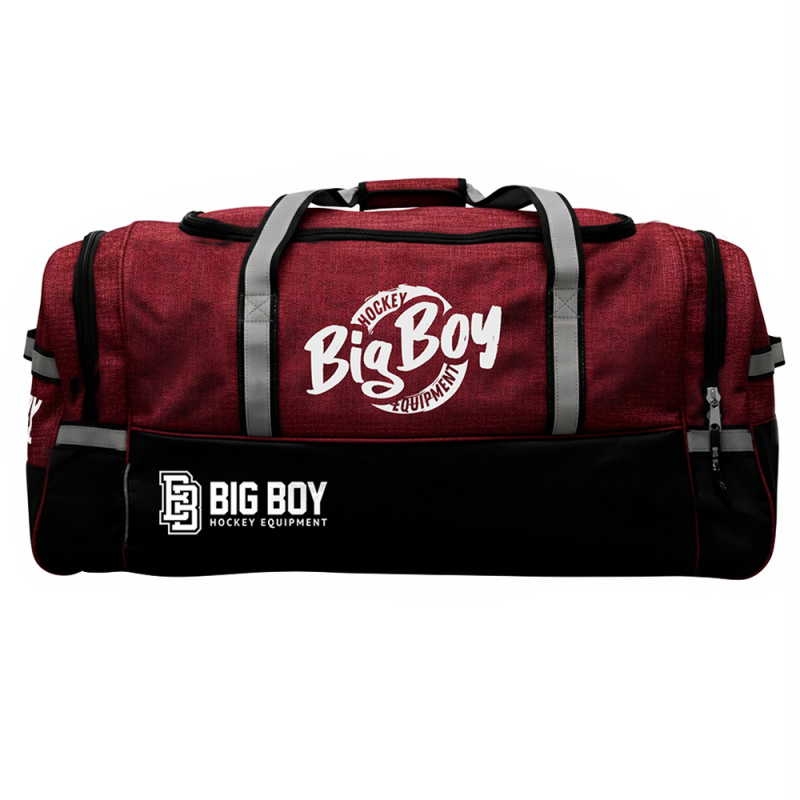 Сумка-баул спорт. BIG BOY Premium 36, BB-BAG-CA-RD, полиэстер, на колесах, бордово-черно-белый