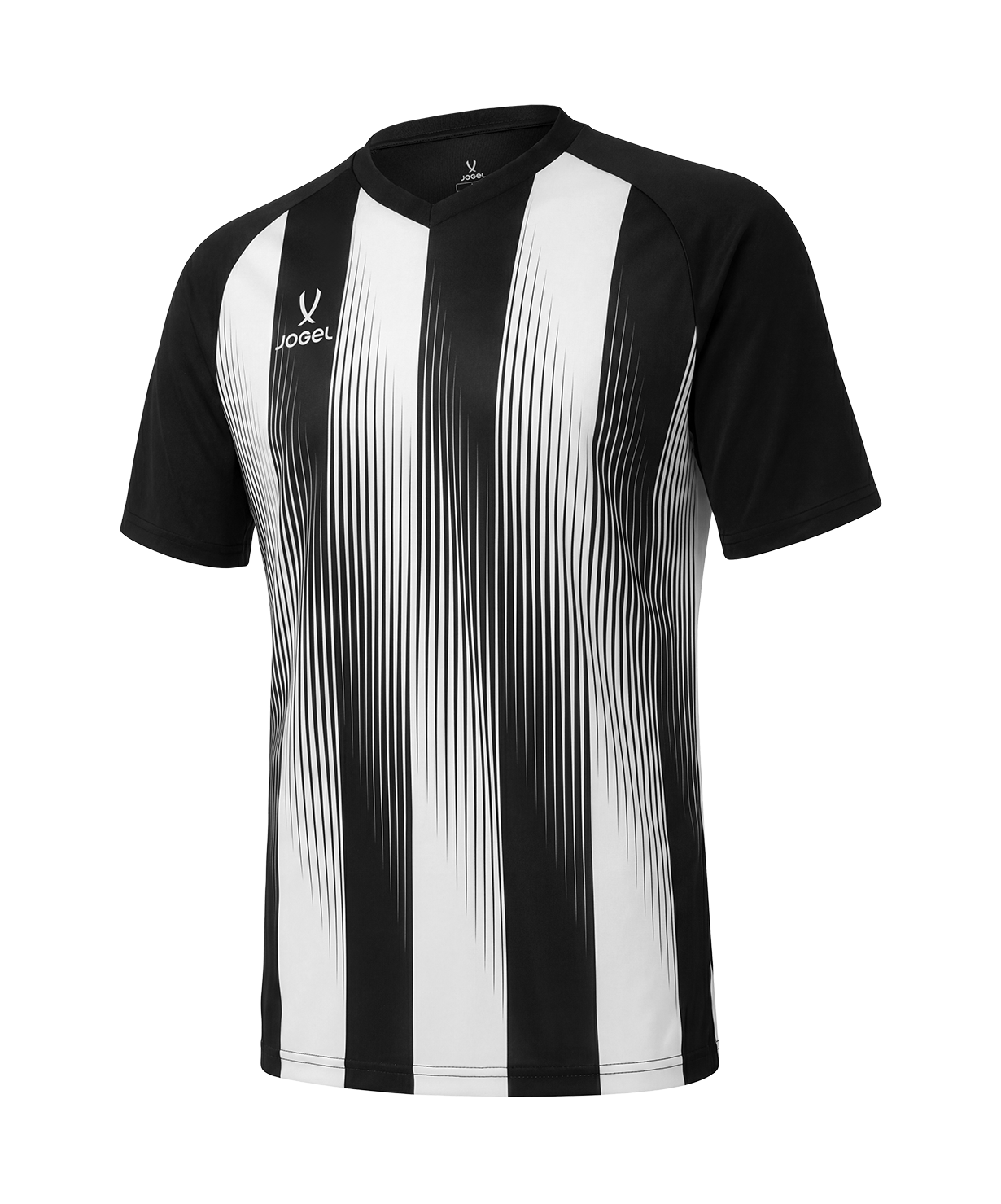 Футболка игровая JOGEL CAMP Striped Jersey, черный/белый, детский