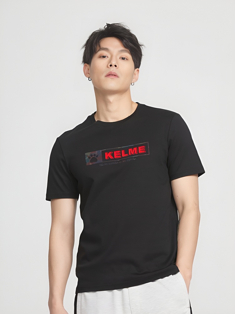 Футболка KELME Round Neck Short Sleeve T-Shirt Black