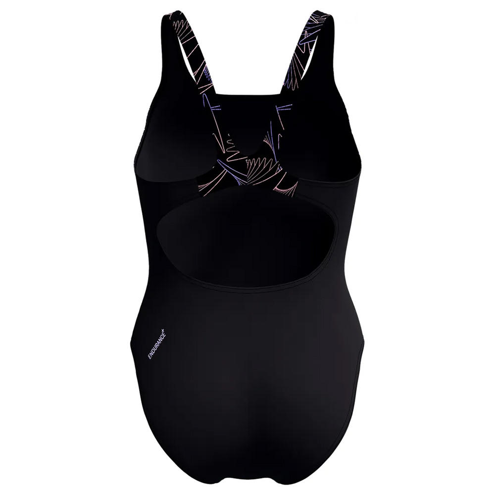 Купальник SPEEDO Hyperboom Splice Muscleback, 8-1347018692, р.36 (рос.48), полиэстер, ПБТ, чер-сирен