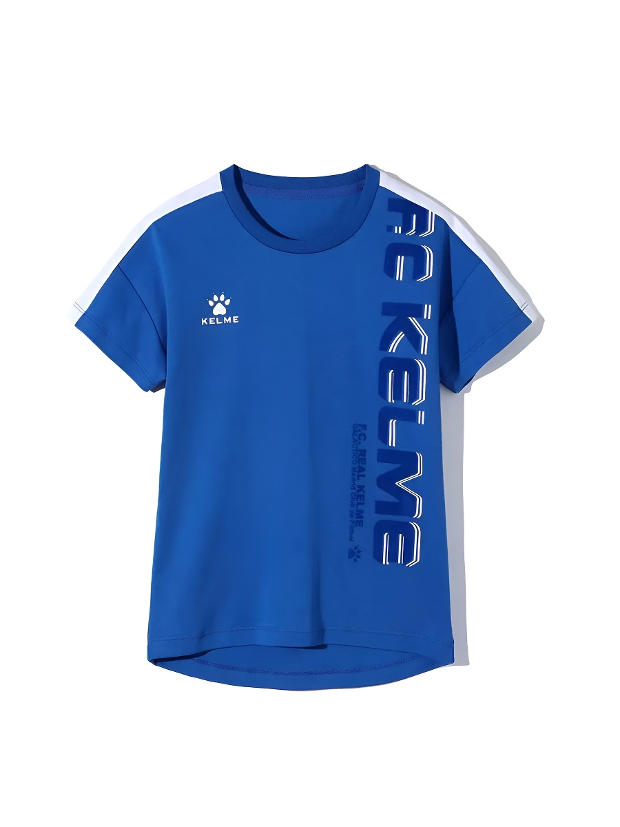 Детская футболка KELME Boys Short Sleeve T-Shirt Blue