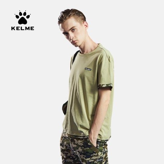 Футболка KELME Men's Short Sleeve T-Shirt Khaki