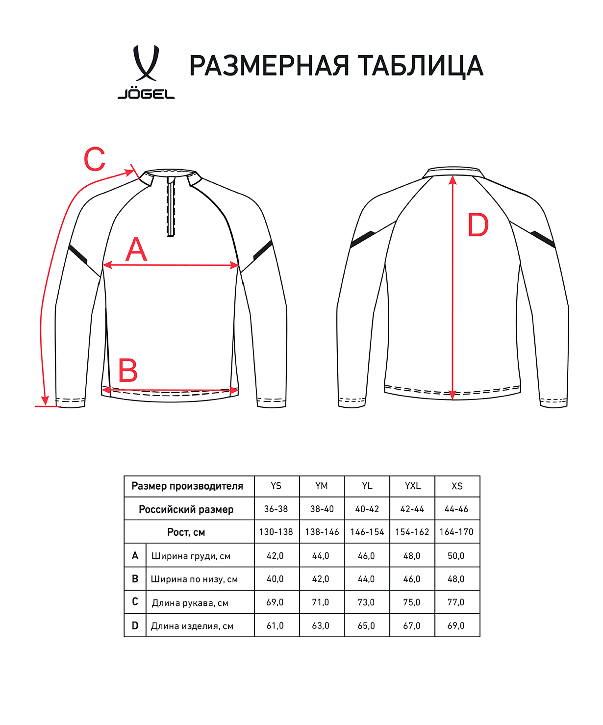 Джемпер тренировочный JOGEL CAMP 2 Training Top, серый, детский, размер XS