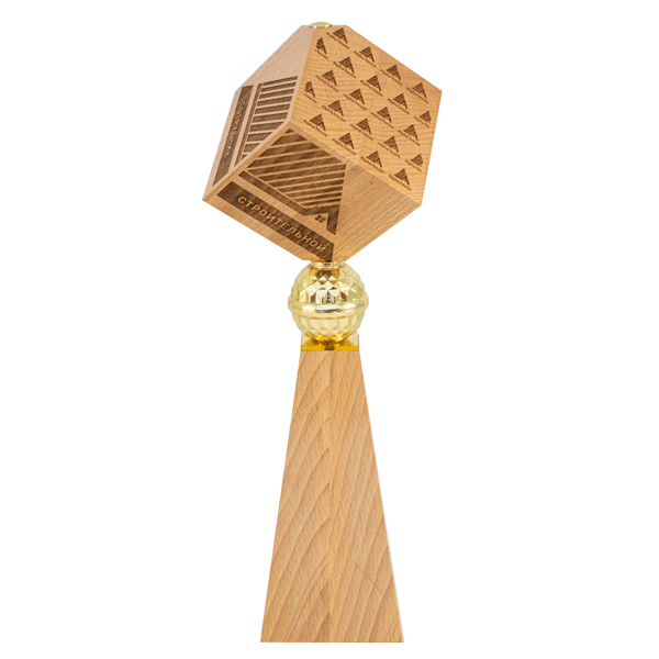 Приз DR 06201 (дерево, пластик, H-380мм)